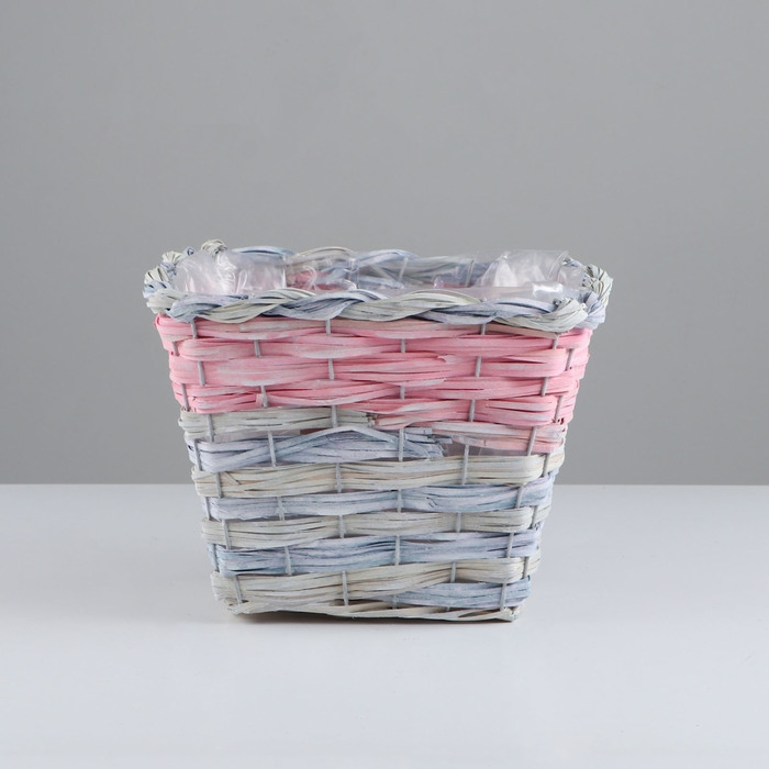 Набор корзин из 3 шт, 28x28xH19 см, 23x23xH17 см, 18x18xH15 см, тополь Набор корзин из 3 шт, 28x28xH19 см, 23x23xH17 см, 18x18xH15 см, тополь