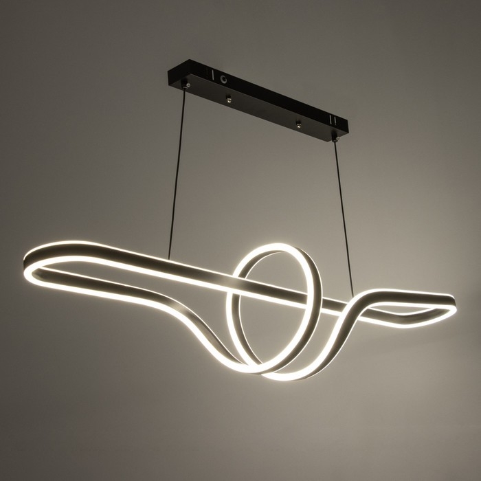 Светильник с ПДУ Светильник с ПДУ "Кендо" LED 160Вт 3000-6000К черный 100х24х25-125 см