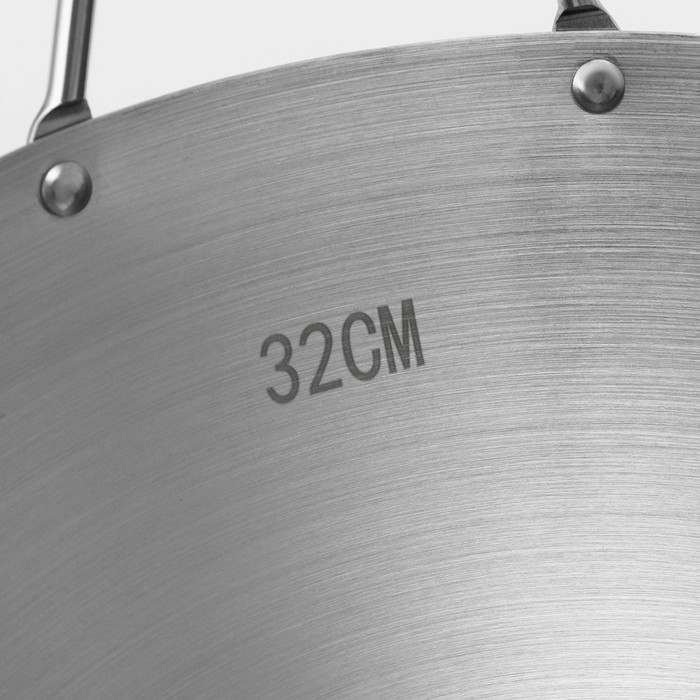 Сковорода-Wok Hanna Knövell из нержавеющей стали Chief, d=32 см, с ручкой Сковорода-Wok Hanna Knövell из нержавеющей стали Chief, d=32 см, с ручкой