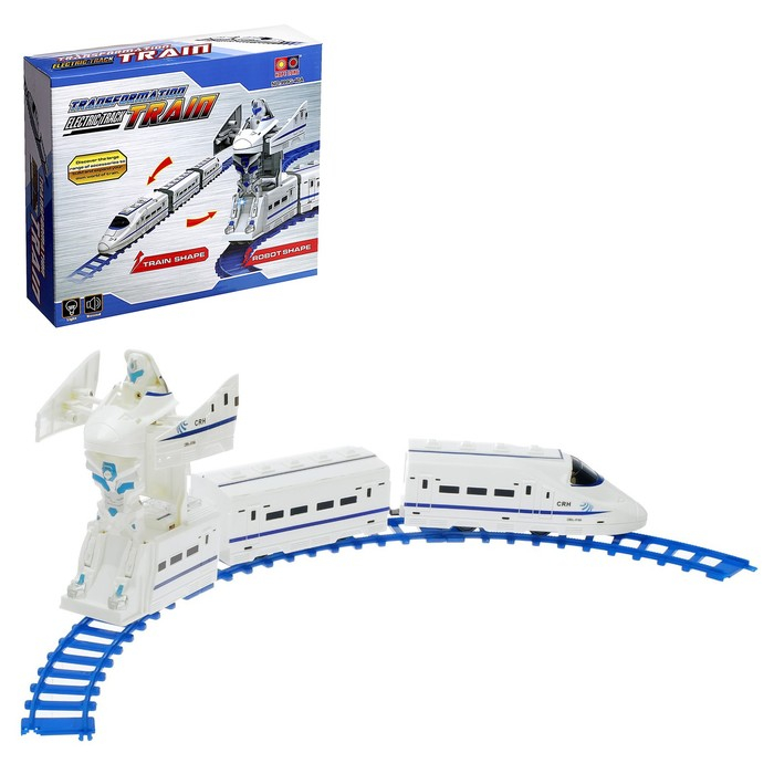 Железная дорога &laquo;Робот&raquo;, работает от батареек, свет и звук