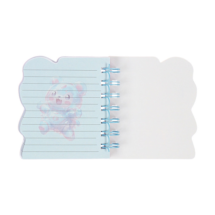 Записная книжка подарочная на гребне 80л,линия, цветной блок,обложка ПВХ 3D Мишка(10х10,5см)   10539 Записная книжка подарочная на гребне 80л,линия, цветной блок,обложка ПВХ 3D Мишка(10х10,5см)   10539