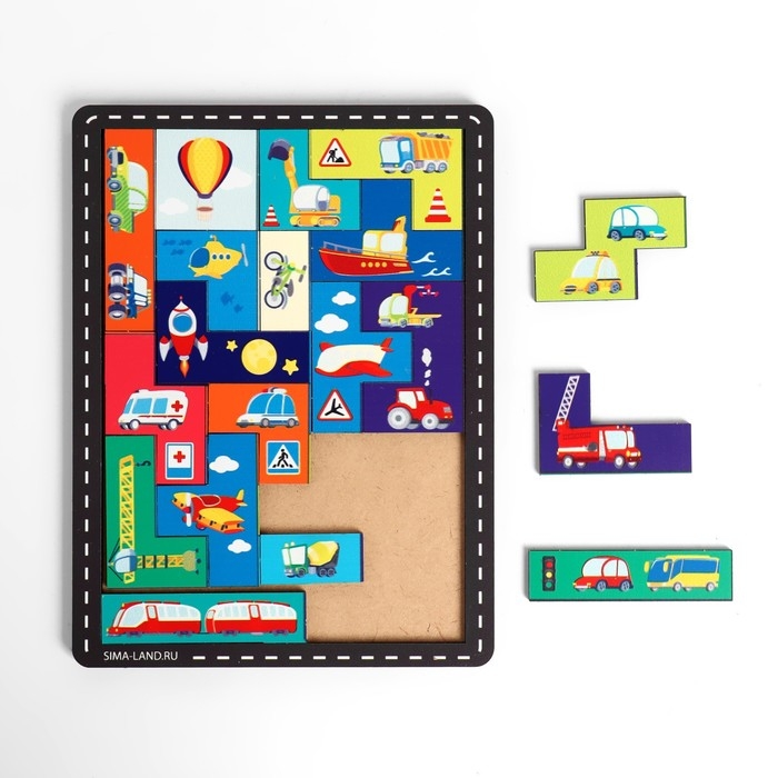 Двусторонний тетрис «Транспорт» Двусторонний тетрис «Транспорт»