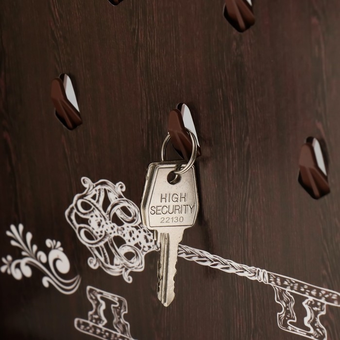 Ключница закрытая  Ключница закрытая "Амстердам" 26,5х31,5 см Орех