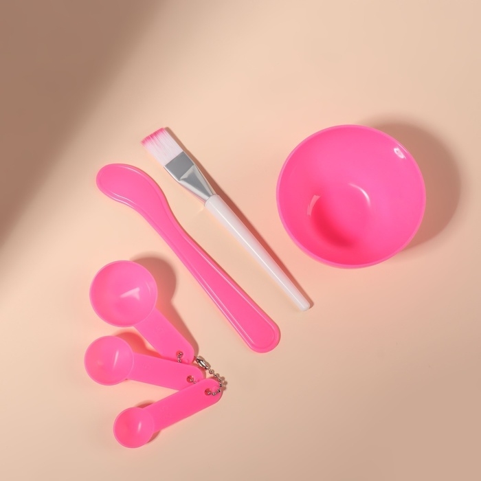 Косметический набор для масок, 6 предметов, цвет МИКС Косметический набор для масок, 6 предметов, цвет МИКС