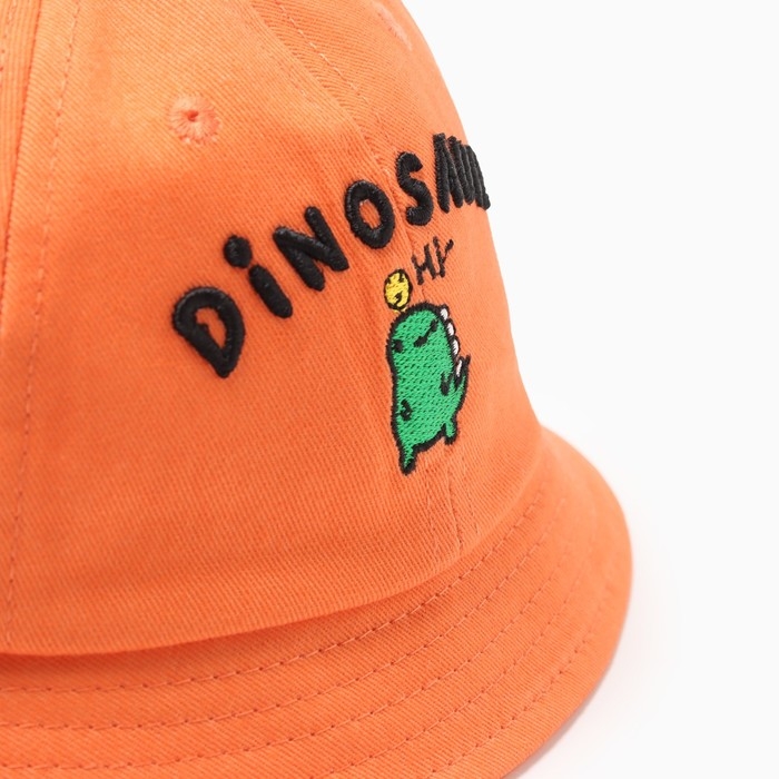 Панама для мальчика MINAKU Панама для мальчика MINAKU "Dinosaur", цв. оранжевый, р-р 48