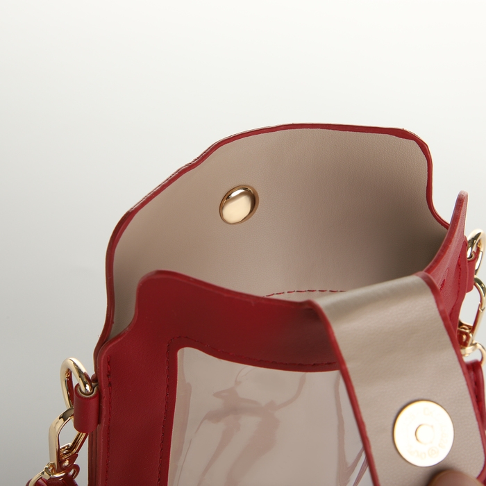 Сумка женская, кросс-боди, на магните, цвет красный Сумка женская, кросс-боди, на магните, цвет красный