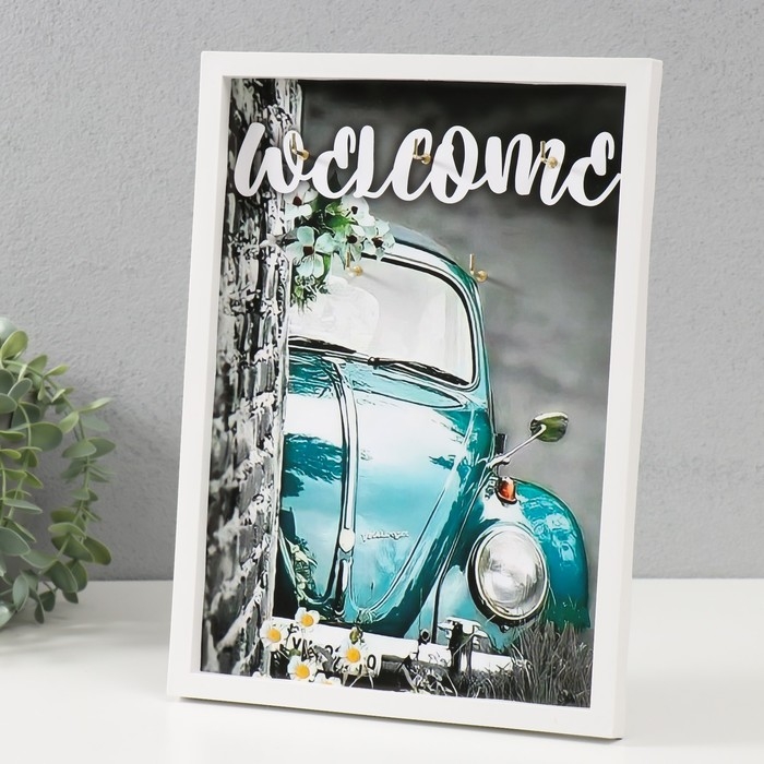 Ключница открытая Ключница открытая "Машина" 5 крючков, 23х32 см