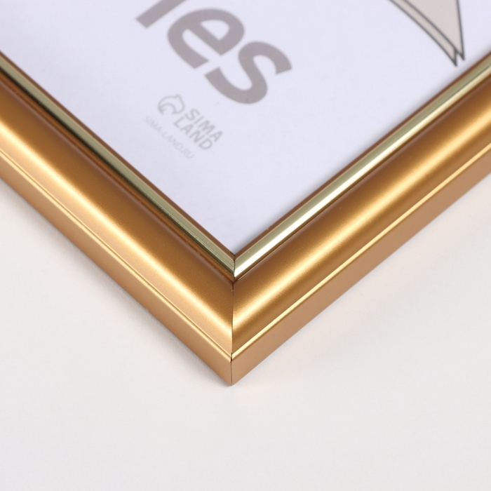 Фоторамка пластик Фоторамка пластик "Пиксель" 30х40 см, золото