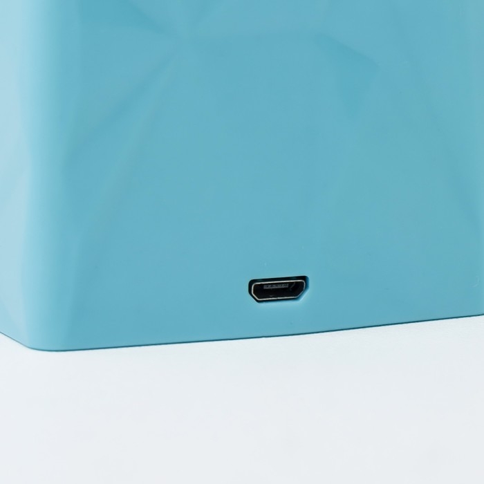 Лава-лампа Лава-лампа "Дельфин" LED от батареек, аквариум 3хАА USB синий 7,5х7,5х23см RISALUX