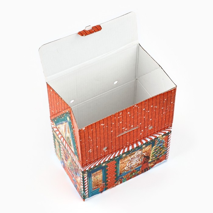 Коробка подарочная новогодняя складная « С Новым годом! », 15 х 18 х 10 см, Новый год Коробка подарочная новогодняя складная « С Новым годом! », 15 х 18 х 10 см, Новый год