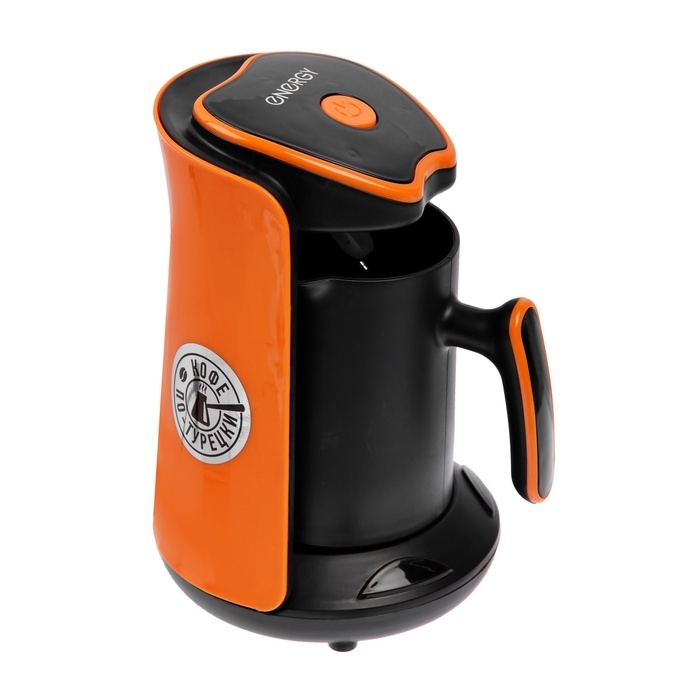 Турка электрическая Energy EN-251T, 600 Вт, 0.3 л, чёрно-оранжевая Турка электрическая Energy EN-251T, 600 Вт, 0.3 л, чёрно-оранжевая