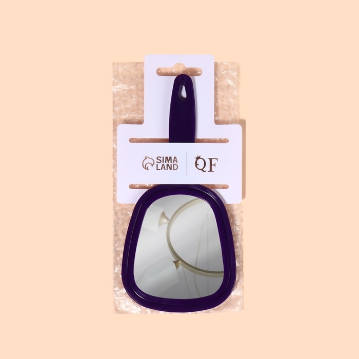 Зеркало с ручкой, зеркальная поверхность 6,5 × 6 см, цвет МИКС Зеркало с ручкой, зеркальная поверхность 6,5 × 6 см, цвет МИКС