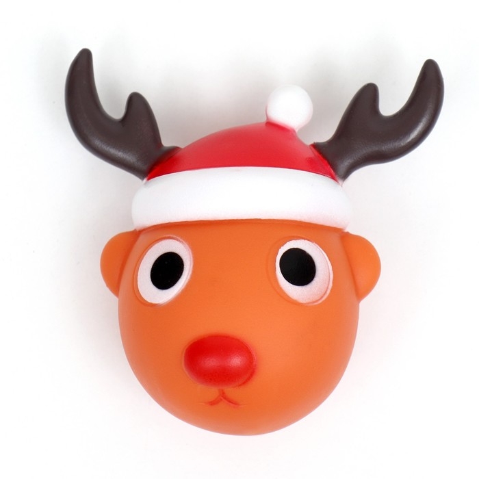 Шар пищащий для собак Шар пищащий для собак "Олень", виниловый, 8,5 х 8 см