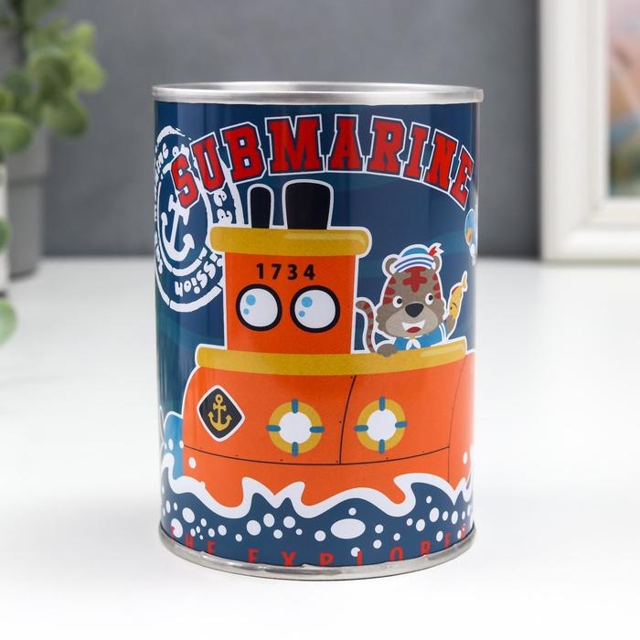 Копилка металл Копилка металл "Зверята и хобби" МИКС 10х7,5х7,5 см