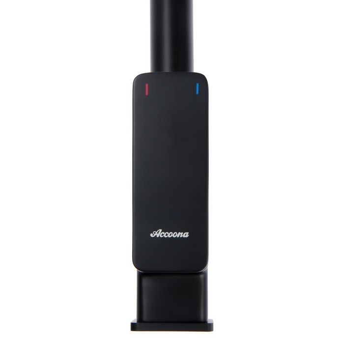 Смеситель для кухни Accoona A51126F, однорычажный, излив 189 мм, выход на питьевую, черный Смеситель для кухни Accoona A51126F, однорычажный, излив 189 мм, выход на питьевую, черный