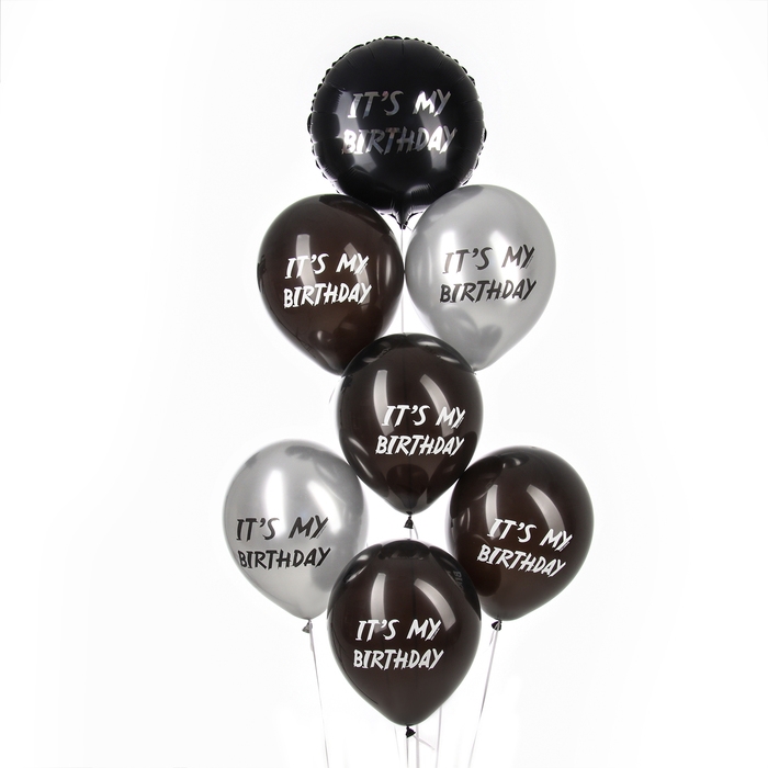 Набор воздушных шаров &laquo;It's my birthday&raquo;, латекс, фольга, 7 шт., МИКС