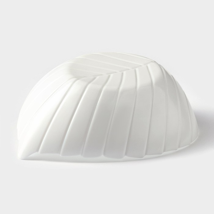 Салатник Avvir «Лист», 1,5 л, 28×22×8,5 см, стеклокерамика, цвет белый Салатник Avvir «Лист», 1,5 л, 28×22×8,5 см, стеклокерамика, цвет белый