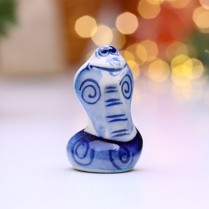 Новый год. Сувенир символ года Новый год. Сувенир символ года "Змея Жан", гжель