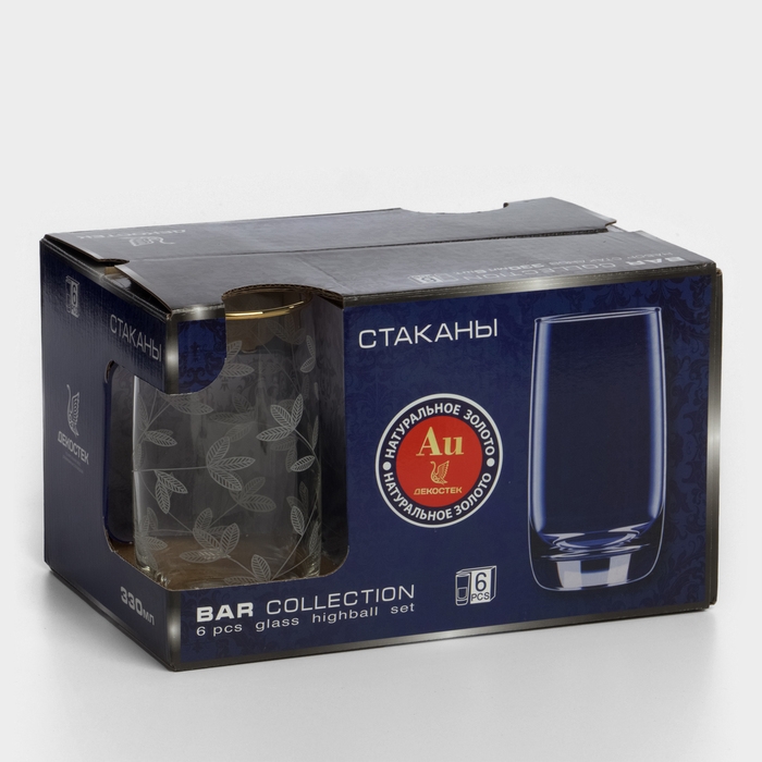 Набор стеклянных стаканов «Весна», 330 мл, 6 шт Набор стеклянных стаканов «Весна», 330 мл, 6 шт