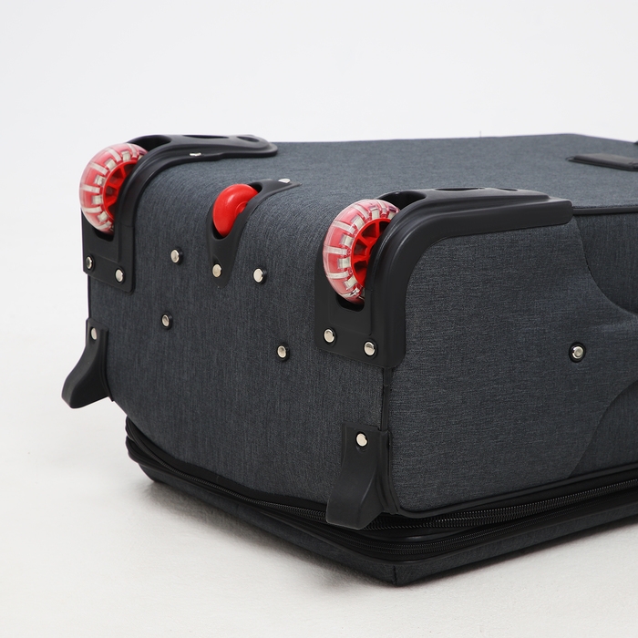 Чемодан средний 52 л (M), отдел на молнии, кодовый замок, с расширением, цвет серый Чемодан средний 52 л (M), отдел на молнии, кодовый замок, с расширением, цвет серый