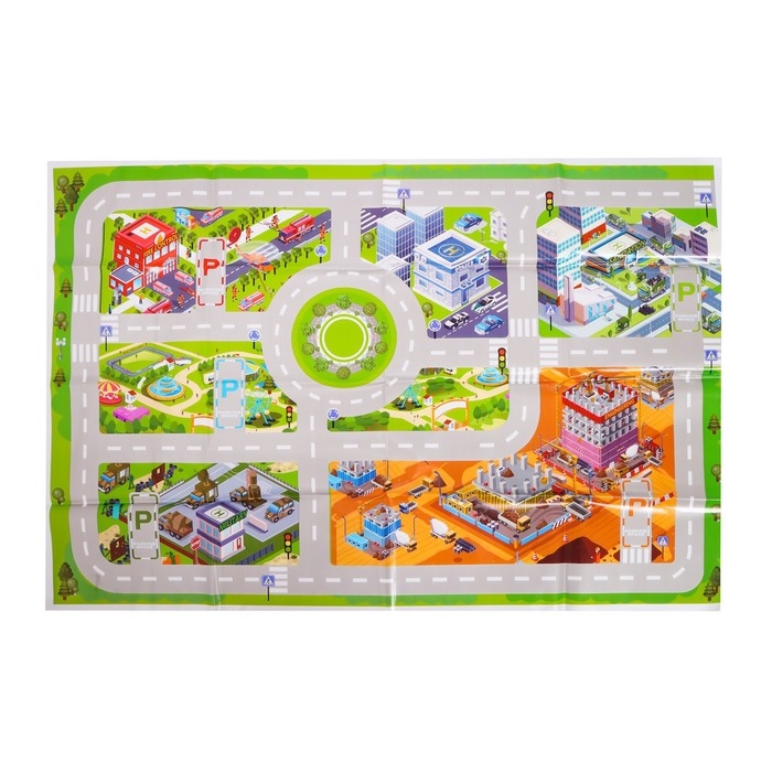 Набор игровой «Пожарная станция», машинки 12 штук, дорожные знаки, игровое поле Набор игровой «Пожарная станция», машинки 12 штук, дорожные знаки, игровое поле