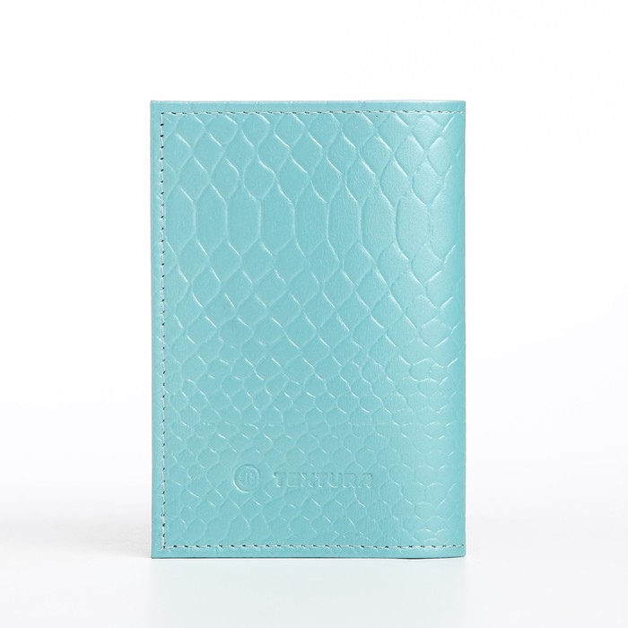 Обложка для паспорта TEXTURA, цвет голубой