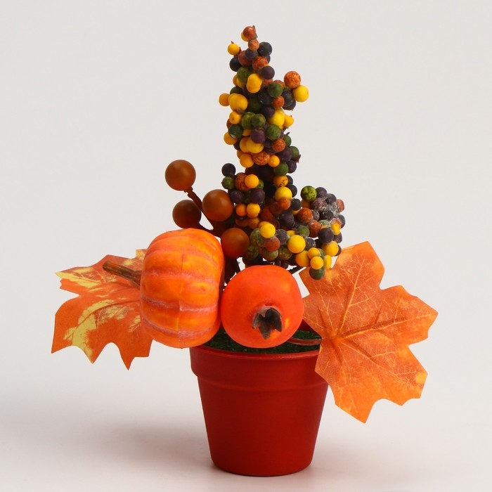 Декоративная композиция «Осенние настроение», 10×16×20 см, МИКС Декоративная композиция «Осенние настроение», 10×16×20 см, МИКС