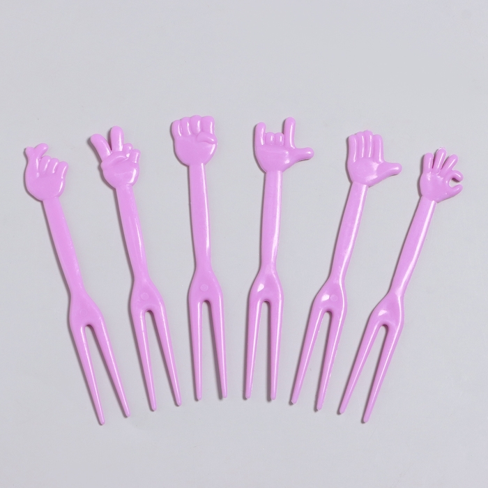 Шпажки «Рука», набор 50 шт., цвет МИКС Шпажки «Рука», набор 50 шт., цвет МИКС