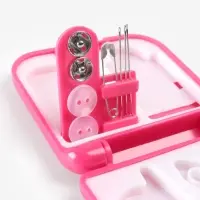 Швейный набор дорожный, 20 предметов, в складной пластиковой коробке, 7&times;6.5&times;2 см, МИКС