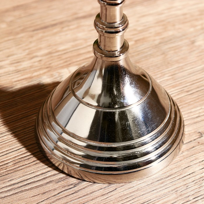 Подсвечник алюминий  Подсвечник алюминий "Античность" на 1 свечу 9х9х23 см