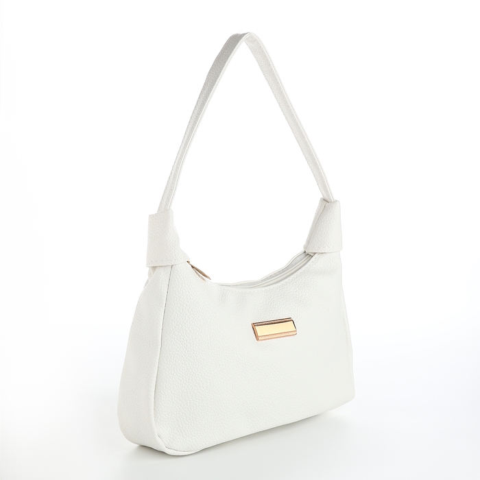 Сумка женская на молнии, цвет белый Сумка женская на молнии, цвет белый