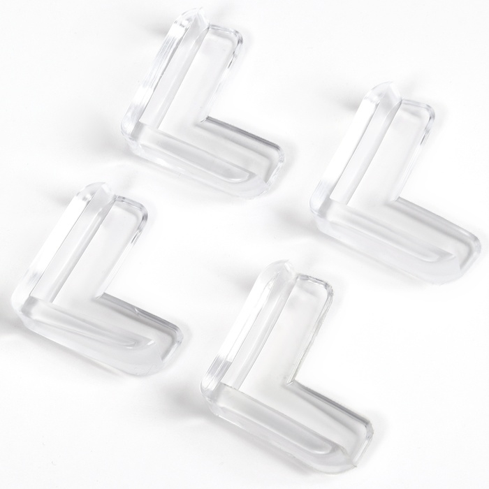 Защитные накладки на углы, набор 4 шт., силикон, Крошка Я Защитные накладки на углы, набор 4 шт., силикон, Крошка Я