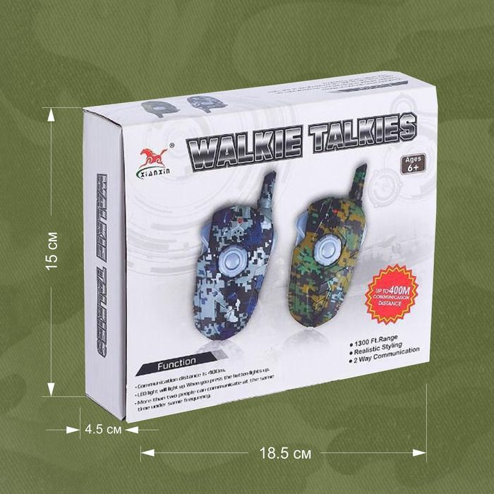 Набор раций «Отряд Альфа», без шума, дистанция до 400 метров, работает от батареек Набор раций «Отряд Альфа», без шума, дистанция до 400 метров, работает от батареек