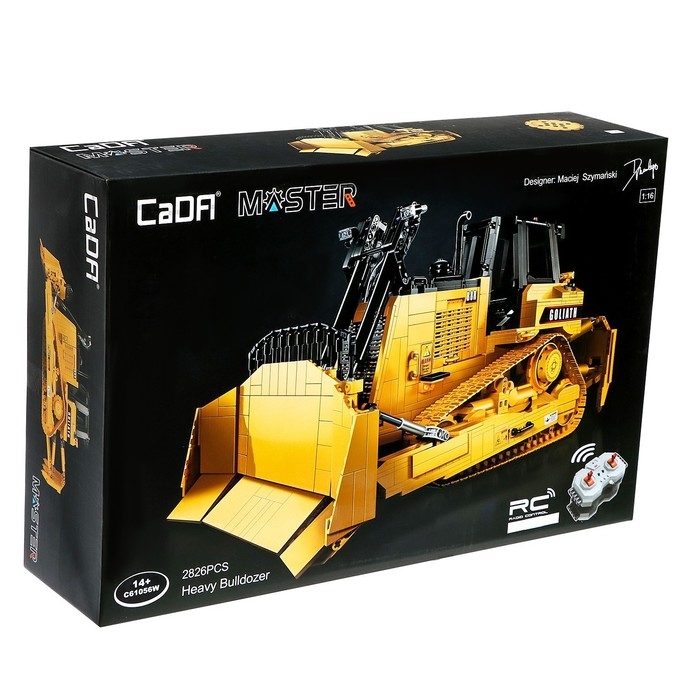 Конструктор радиоуправляемый «Строительный бульдозер», 2826 деталей, масштаб 1:17 Конструктор радиоуправляемый «Строительный бульдозер», 2826 деталей, масштаб 1:17