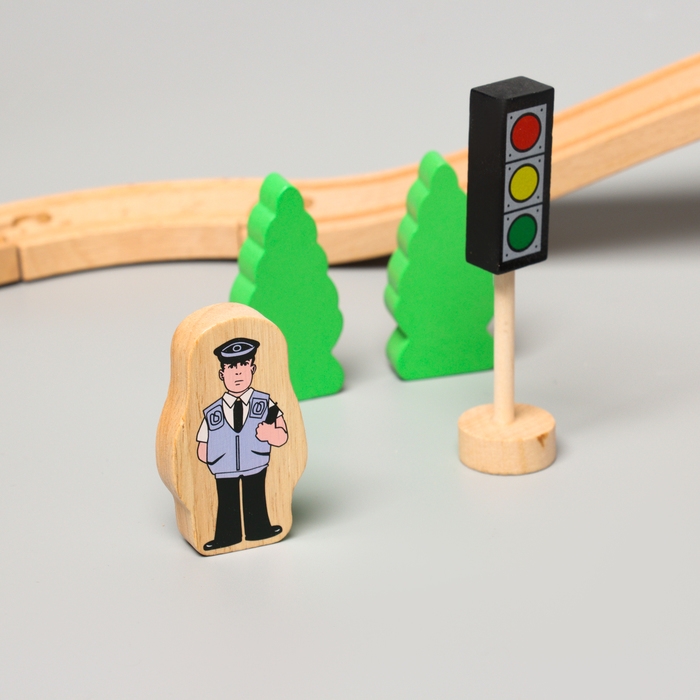 Железная дорога «Большое путешествие», с мостом, 39 деталей, 27,5 × 27,5 × 5,6 см Железная дорога «Большое путешествие», с мостом, 39 деталей, 27,5 × 27,5 × 5,6 см