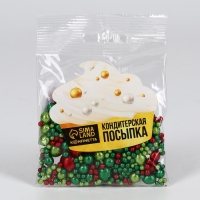 Новый год! Посыпка кондитерская мягкая, блестящая: зеленая, салатовая, красная, 40 г Новый год! Посыпка кондитерская мягкая, блестящая: зеленая, салатовая, красная, 40 г