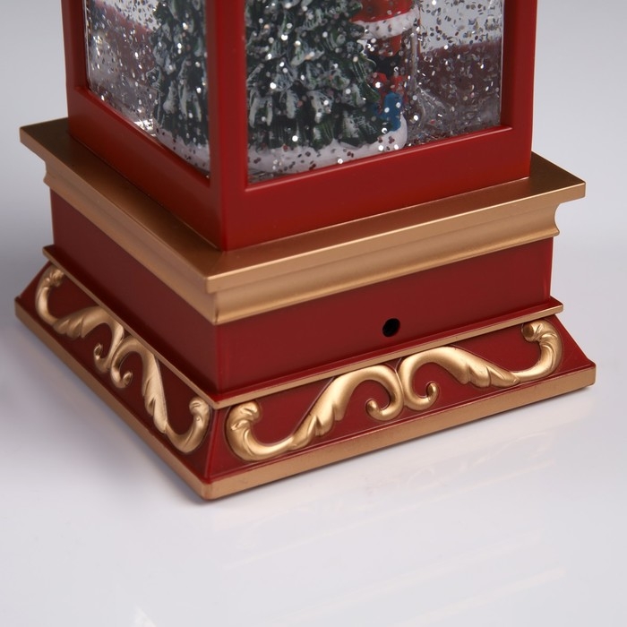 Светодиодная фигура «Фонарь с Дедом Морозом» 10.5 × 26 × 10.5 см, пластик, батарейки ААх3 (не в комплекте), USB, свечение тёплое белое Светодиодная фигура «Фонарь с Дедом Морозом» 10.5 × 26 × 10.5 см, пластик, батарейки ААх3 (не в комплекте), USB, свечение тёплое белое