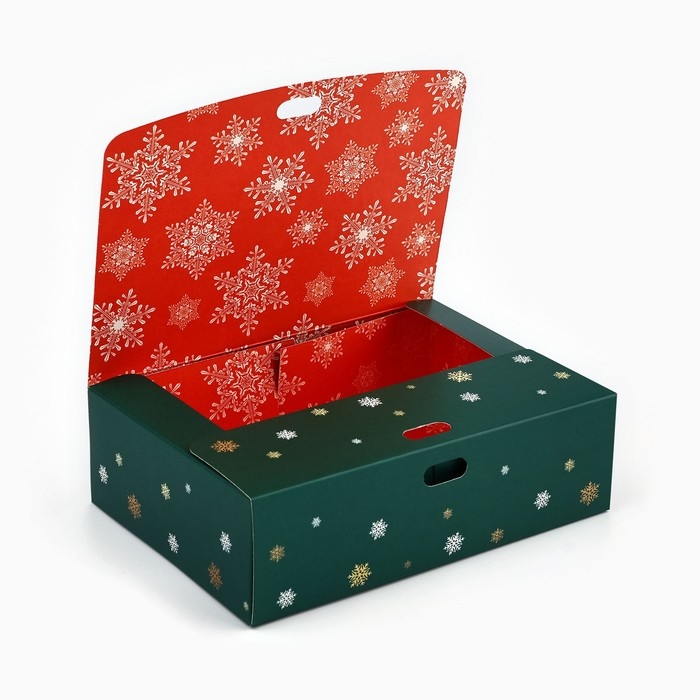 Коробка подарочная новогодняя складная двухсторонняя «Для тебя в Новый год», 16.5 х 12.5 х 5 см, Новый год Коробка подарочная новогодняя складная двухсторонняя «Для тебя в Новый год», 16.5 х 12.5 х 5 см, Новый год