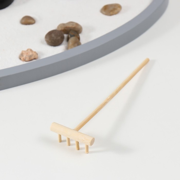 Сад камней Дзен  Сад камней Дзен "Будда медитация в саду" песок+аромапалочка 22,5х34,5х15,7 см