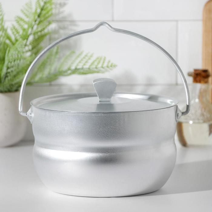 Котелок алюминиевый туристический, 2,5 л, алюминиевая крышка Котелок алюминиевый туристический, 2,5 л, алюминиевая крышка