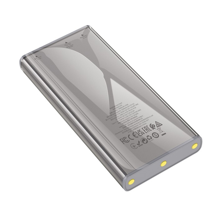 Внешний аккумулятор Hoco J103, 10000 мАч, USB/Type-C, 3 А, серый Внешний аккумулятор Hoco J103, 10000 мАч, USB/Type-C, 3 А, серый