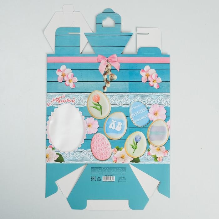 Коробка кондитерская складная, упаковка «Светлая Пасха», 16,5 х 14,5 х 21 см