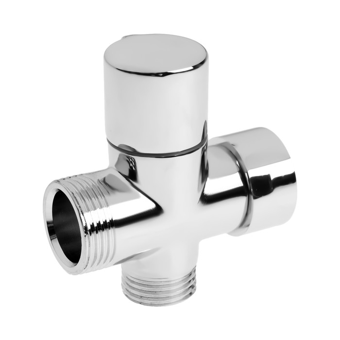 Дивертор ZEIN Z747, для смесителя, корпус латунь, круглая гайка, цвет хром Дивертор ZEIN Z747, для смесителя, корпус латунь, круглая гайка, цвет хром