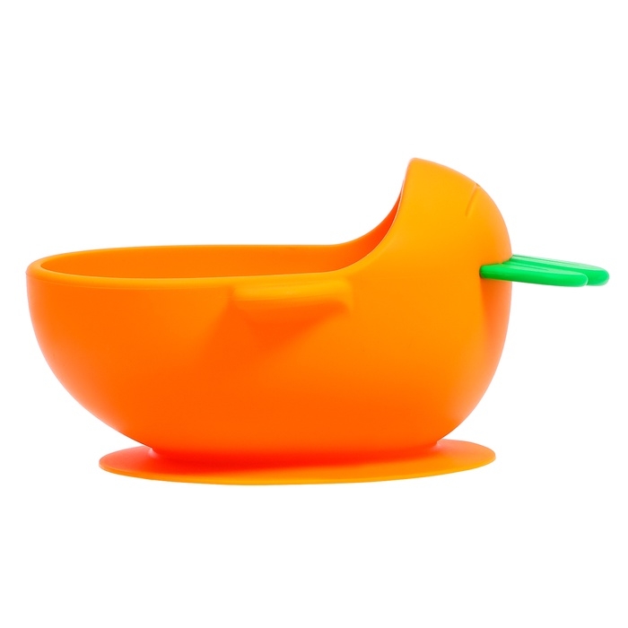 Набор для кормления, пищевой силикон, цвет оранжевый Набор для кормления, пищевой силикон, цвет оранжевый