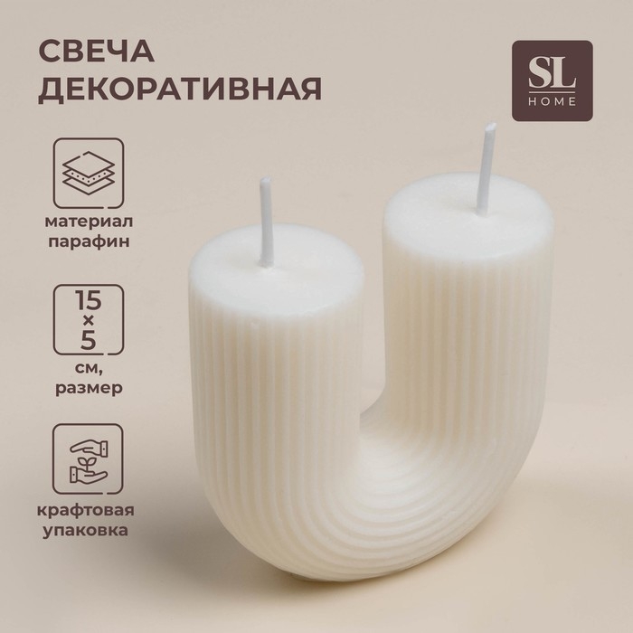 Свеча декоративная SL Home 15х5х15 см Свеча декоративная SL Home 15х5х15 см