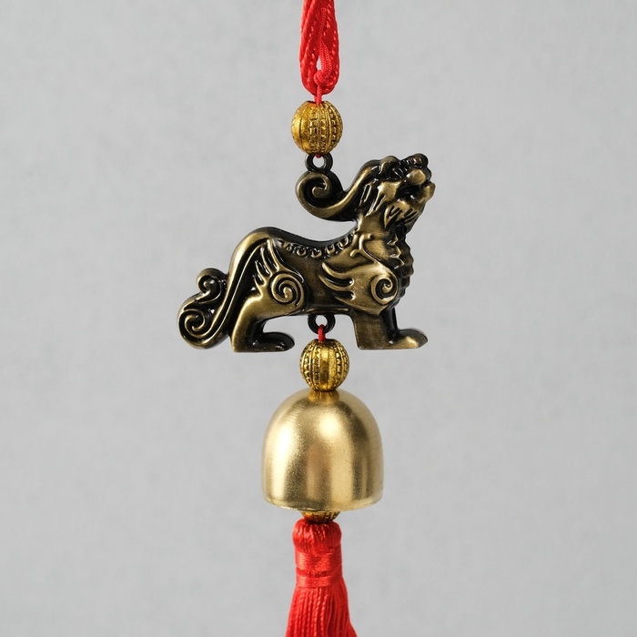 Колокольчик металл  Колокольчик металл "Кирин" 1 колокол d=2,5 см 37х5 см