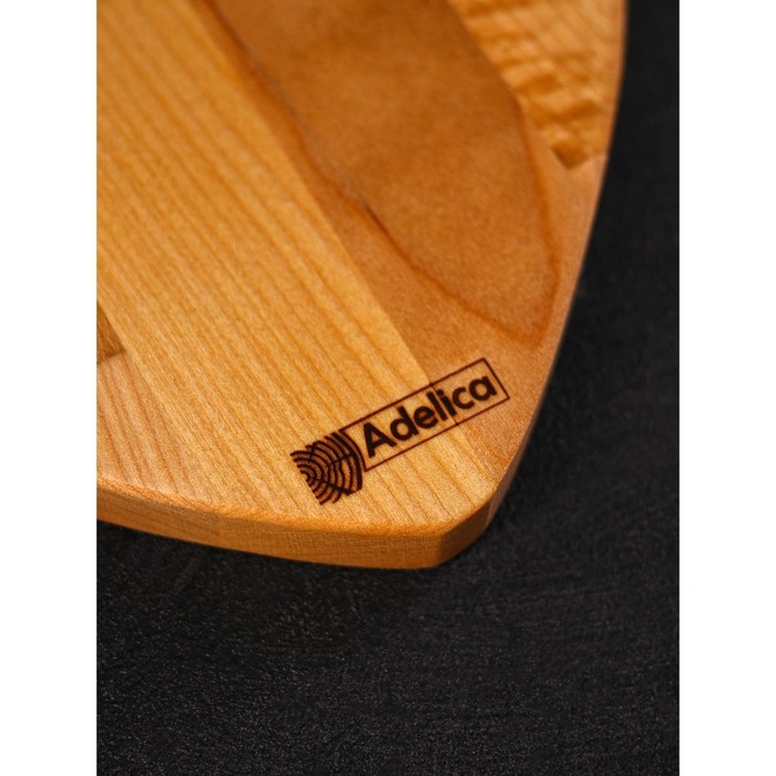 Подарочный набор деревянной посуды Adelica «Для тебя», тарелка 20×17 см, подставка под горячее и телефон, берёза Подарочный набор деревянной посуды Adelica «Для тебя», тарелка 20×17 см, подставка под горячее и телефон, берёза