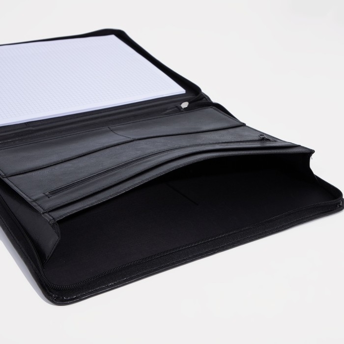 Папка для документов «Алекс», А4, цвет чёрный