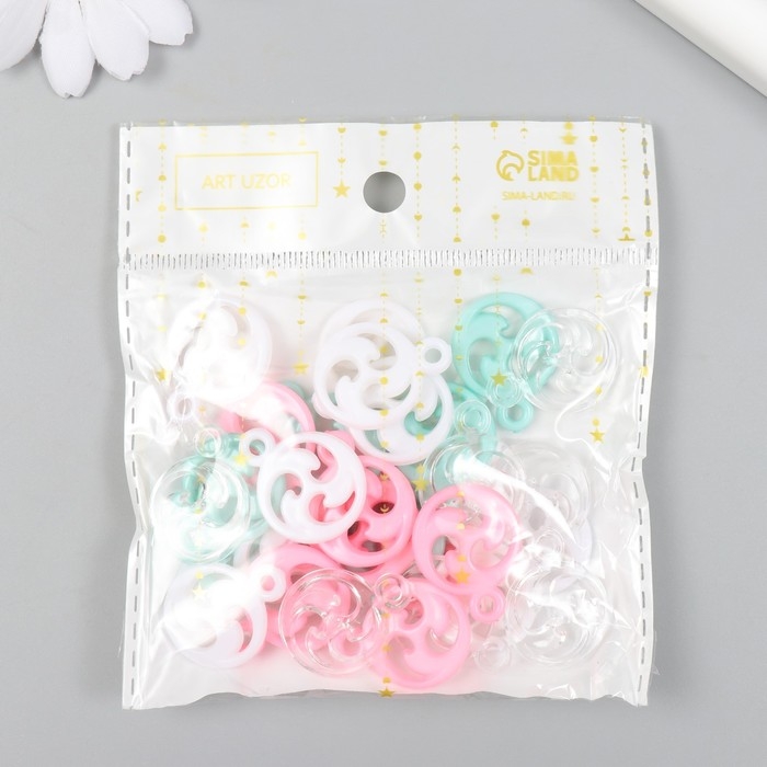 Декор для творчества пластик Декор для творчества пластик "Знак" набор 25 гр 0,3х2х3,6 см