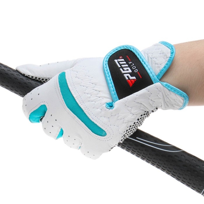 Перчатки для гольфа PGM, женские, пара, противоскользящие, овчина, размер 20 Перчатки для гольфа PGM, женские, пара, противоскользящие, овчина, размер 20